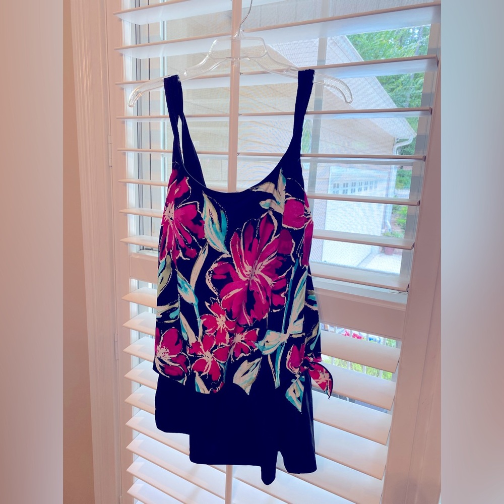 NWT Maxine of Hollywood swimsuit / swim dress- vibrant colors!